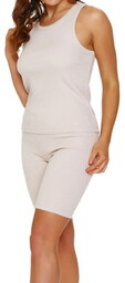 Piżama damska na ramiączakch Doctor Nap PM.7247 Beige