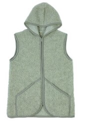 Kampol Kamizelka wełniana merynos Tafara jasna szara M