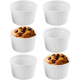 Miseczki do zapiekania porcelanowe białe 9 cm, 200