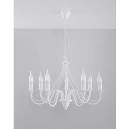 Sollux Lighting Żyrandol MINERWA 7 SL.0215 biały klasyczny
