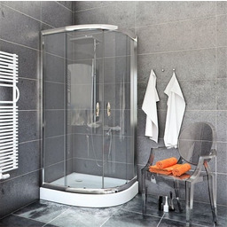 Kabina prysznicowa, półokrągła 90x90 Stylio BK502T+
