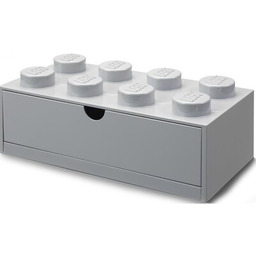 Lego Brick 8 Desk Drawer szary
