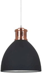 Lampa wisząca loftowa czarno-miedziana 30cm MD-HN8100-BK+RC z serii