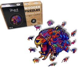 Puzzle Drewniane dla dzieci dorosłych Tygrys 2 Tiger