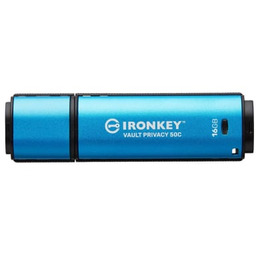 Kingston IronKey Vault Privacy 50C 16GB USB-C 256bit