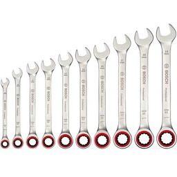 BOSCH Zestaw kluczy płasko-oczkowych B-1600A02AU0 (10 elementów)