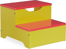 Relaxdays Taboret dla dzieci, stołek z 2 stopniami,