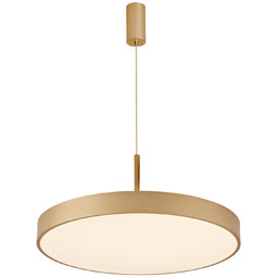 Lampa wisząca złota metalowa LED 60cm AZ5092