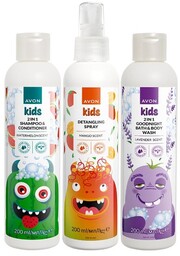 AVON KIDS ZESTAW 3 KOSMETYKÓW DLA DZIECI SPRAY