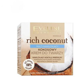 EVELINE Rich Coconut Kokosowy krem do twarzy multi-nawilżający,