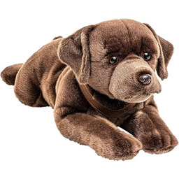 Uni-Toys - Labrador Brązowy, Leżący - 60 cm