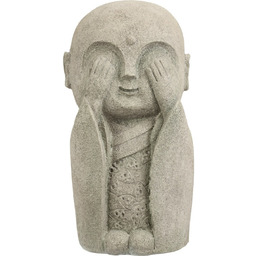Dekoracja ogrodowa Buddha nie widzi, 14,5 x 27
