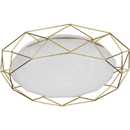 Lumes Złoty plafon z efektem gwieździstego nieba -