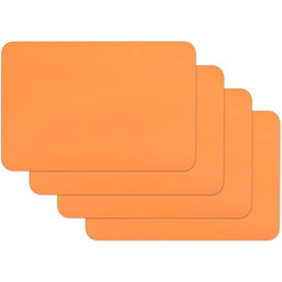 Venilia Jednokolorowy pomarańczowy zestaw stołowy z nadrukiem, podkładka