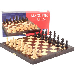 Szachy drewniane Magnetic 28x28 cm