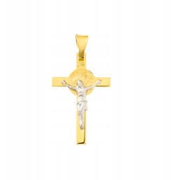Krzyżyk Katolicki Złoty Zawieszka Pr. 585