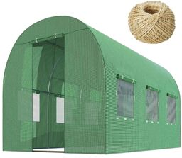 Tunel ogrodowy, 6m2, 200x300x200 cm, zielony