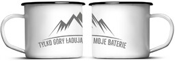 Kubek stalowy - Tylko góry ładują moje baterie