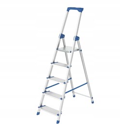 Drabina jednostronna aluminiowa 5 stopniowa Wide Step Lemar