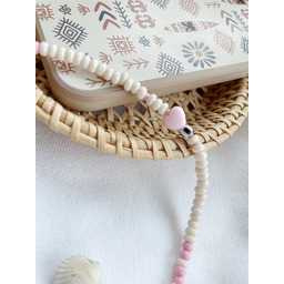 Pakamera Charms do telefonu CREAMY PINK heart