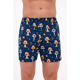 Świąteczne bokserki męskie Cornette 016/20 Dogs