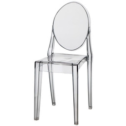 Krzesło viki szary transparentny d2