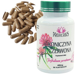 Suplement diety koniczyna czerwona 400mg 90kapsułek na menopauzę