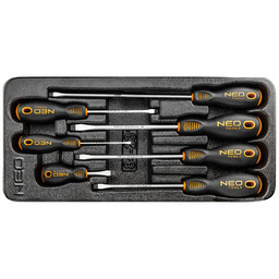 Wkrętaki płaskie, zest 7szt. Neo Custom Pro 84-231