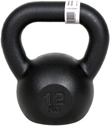 UNDERFIT Kettlebell żeliwny czarny 12 kg