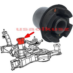 Tuleja przednia przednich sanek zawieszenia kołyski silnika Dodge