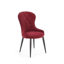 Krzesło k366 bordowy (tkanina velvet) halmar