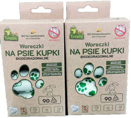 Woreczki na psie kupki Biodegradowalne 90szt.
