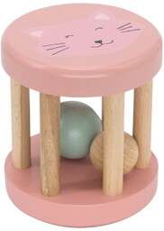Drewniana grzechotka roller Trixie Baby - Kot