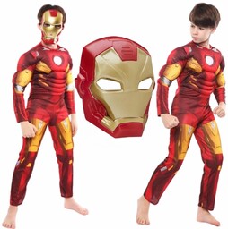 STRÓJ PRZEBRANIE KOSTIUM IRON MAN SUPERBOHATER MASKA BAL