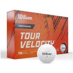 Piłki golfowe TOUR VELOCITY Distance (białe), 15 szt.