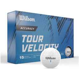 Piłki golfowe TOUR VELOCITY Accuracy (białe), 15 szt.