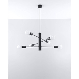 Sollux Lighting Lampa wisząca DUOMO 6 SL.0305 czarny