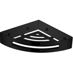 OMNIRES Koszyk prysznicowy UNI narożny 21x21x5 czarny mat