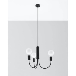 Sollux Lighting Lampa wisząca PICCOLO 3 SL.0856 czarny