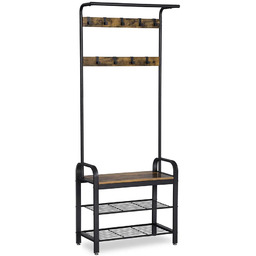 Edinos Industrialny Wieszak Do Przedpokoju Rustykalny Brąz B5-L45