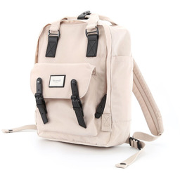Pojemny, beżowy miejski plecak z miejscem na laptopa