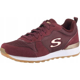 SKECHERS DAMSKIE BUTY SPORTOWE BORDOWE ZE SKÓRĄ 38