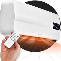Termowentylator Ścienny Kurtyna Powietrzna Grzejnik Farelka 2000W Pilot