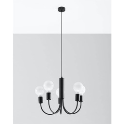 Sollux Lighting Lampa wisząca PICCOLO 5 SL.0855 czarny