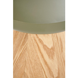 Stolik kawowy okrągły zielony / naturalny mat 40