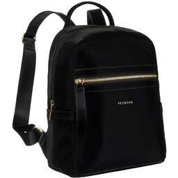 Elegancki plecak damski ze złotymi okuciami - Peterson