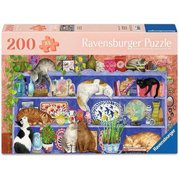 Feel Well & Puzzle - Katzen im Regal