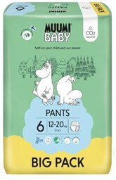 MUUMI Baby pieluchomajtki Pants rozmiar 6 (12-20kg), 52szt.