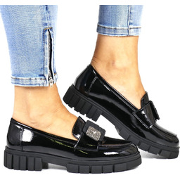 Damskie Mokasyny Na Grubej Podeszwie Wsuwane Potocki 12468