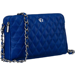 Torebka damska skórzana Rovicky pikowana listonoszka kopertówka crossbody,